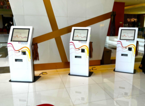 TCS Summit Europe Klay Event check-in kiosks